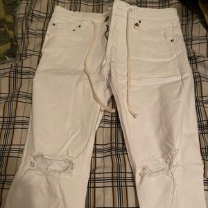 White ripped hyperdenim